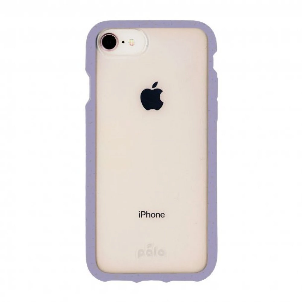 iPhone SE (2022/2020)/8 Pela Clear/Lavender Compostable Eco-Friendly Protective Case