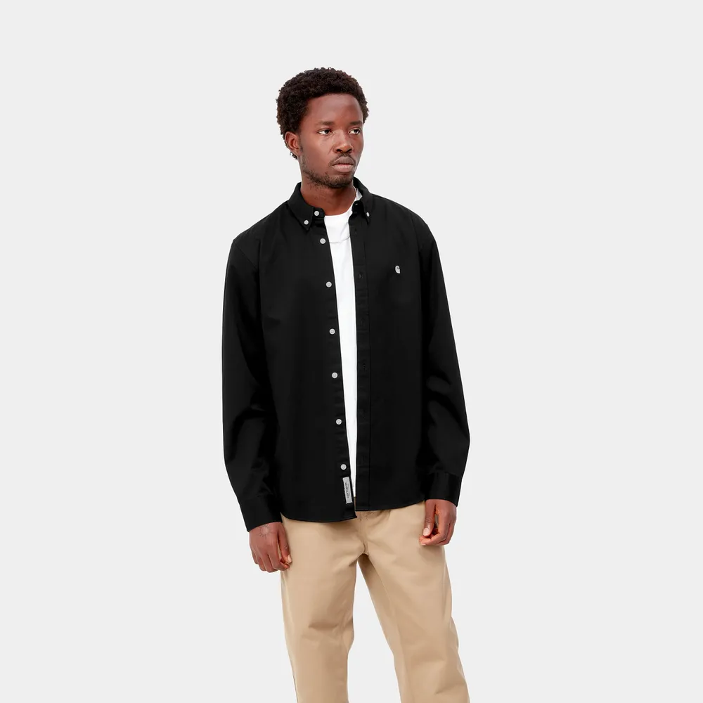 Carhartt WIP L/S Madison Shirt (100% Cotton Twill, 6.3 oz)