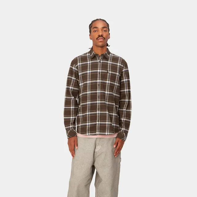 | King\'s Charter L/S Cross Flannel, Cotton oz) Twill (100% Shirt 6.3 Carhartt WIP
