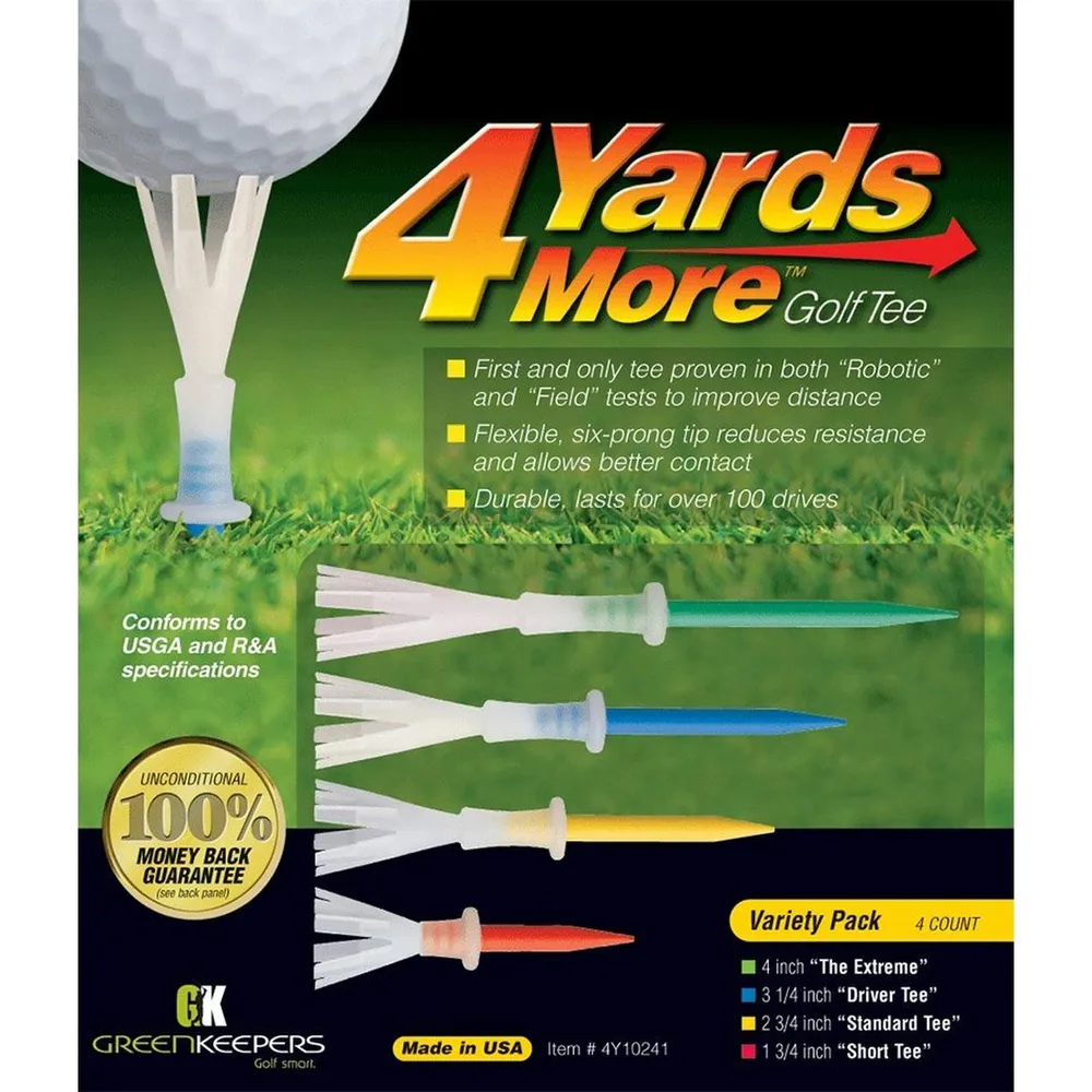 4 Yards More Golf Tees Variety Pack