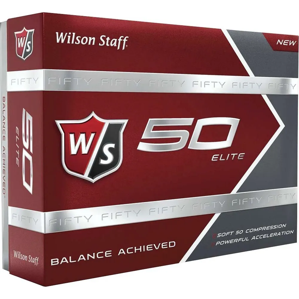 Fifty Elite Golf Balls - White