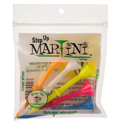 Martini Step-Up Tees 3 1/4ININ - (5PK) ASST