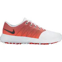 Women's Nike Lunar Empress 2 Spiked Golf Shoes - White/Black/Bright Crimson/Purple