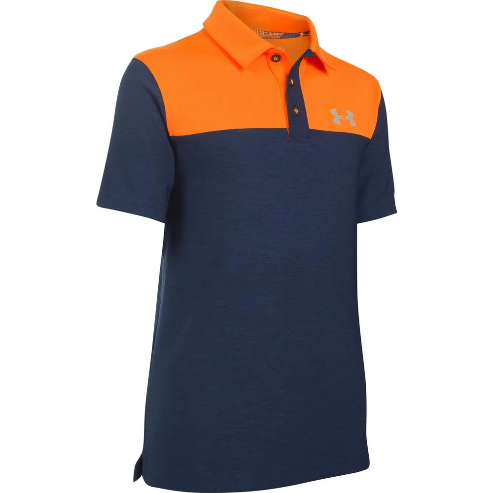 Boy's Blocked Short Sleeve Polo