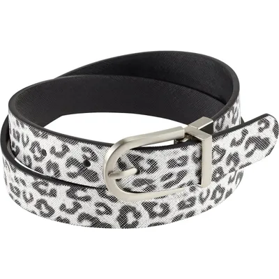 Women's Reversible Cheetah Print Belt