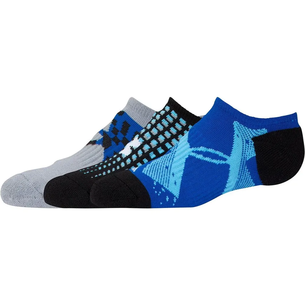 Boy's Logo No Show Socks Three-Pack