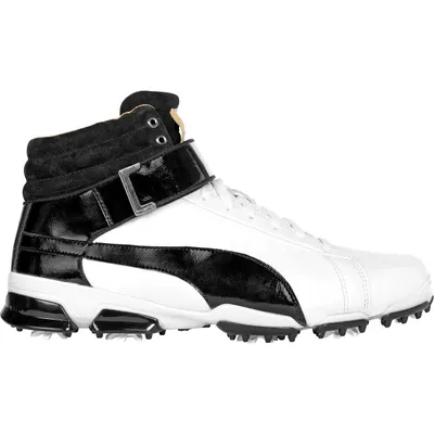 Men's Titantour Ignite Hi-Top Spiked Golf Shoe-White/Black