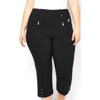 Women's Twill Stretch Pull On Knee Capri