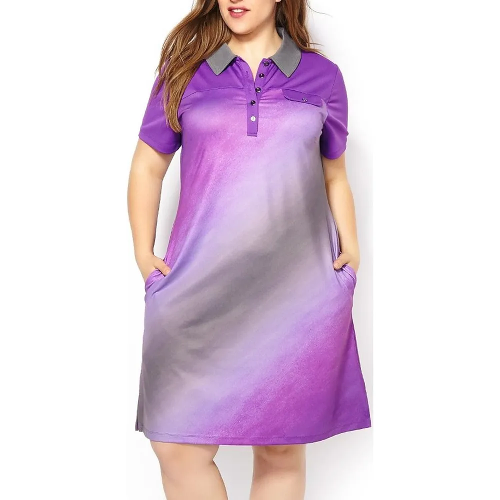 Women's Jersey Gradient Golf Dress