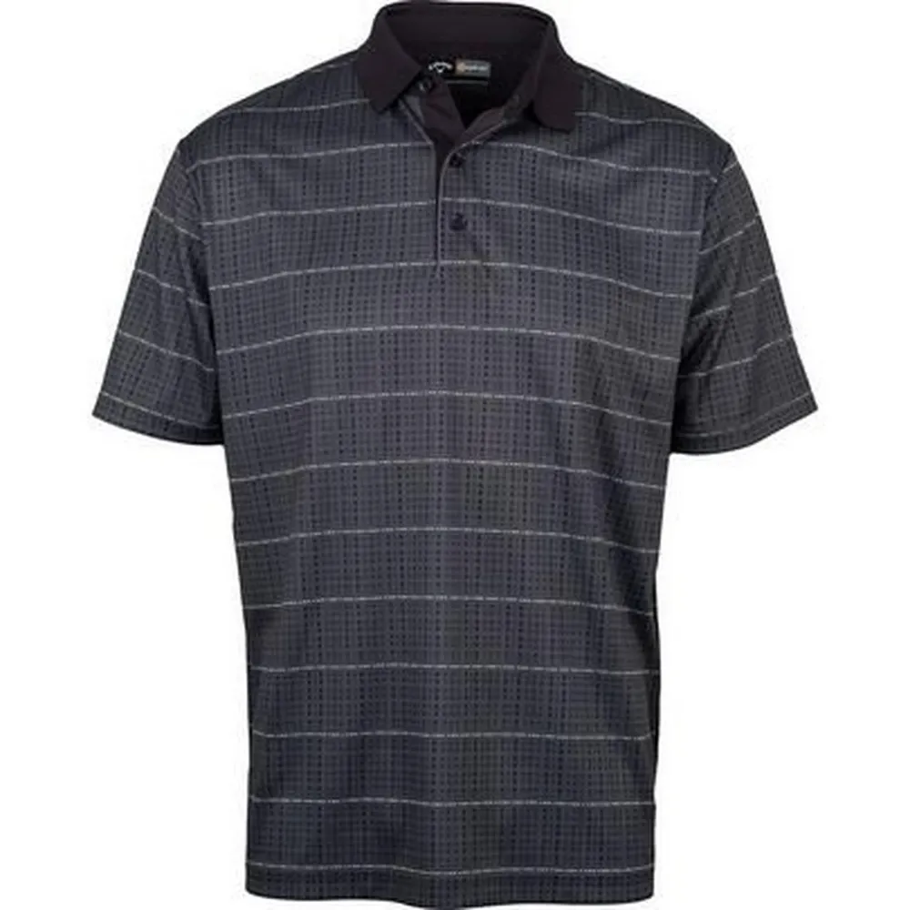 Men's Dashed Printed Short Sleeve Polo