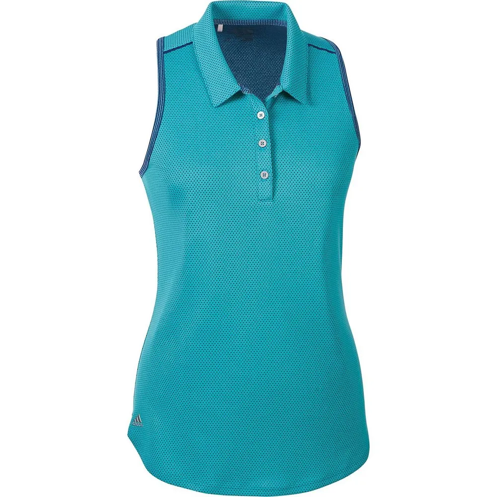 Women's Technical Microdot Racer Back Sleeveless Polo