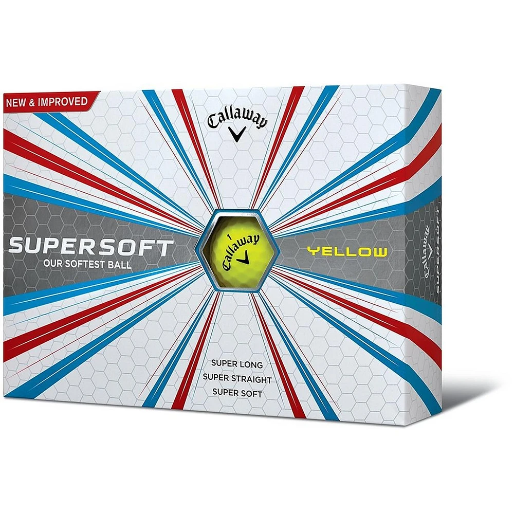 2017 Supersoft Golf Balls - Yellow