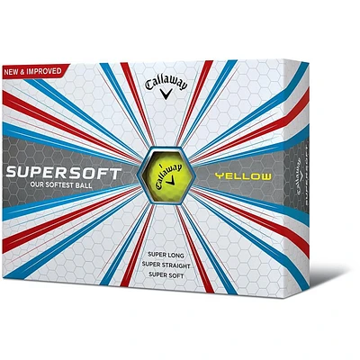 2017 Supersoft Golf Balls - Yellow