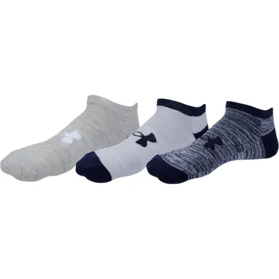 Women's Athletic Twisted No Show Socks - 3 Pack