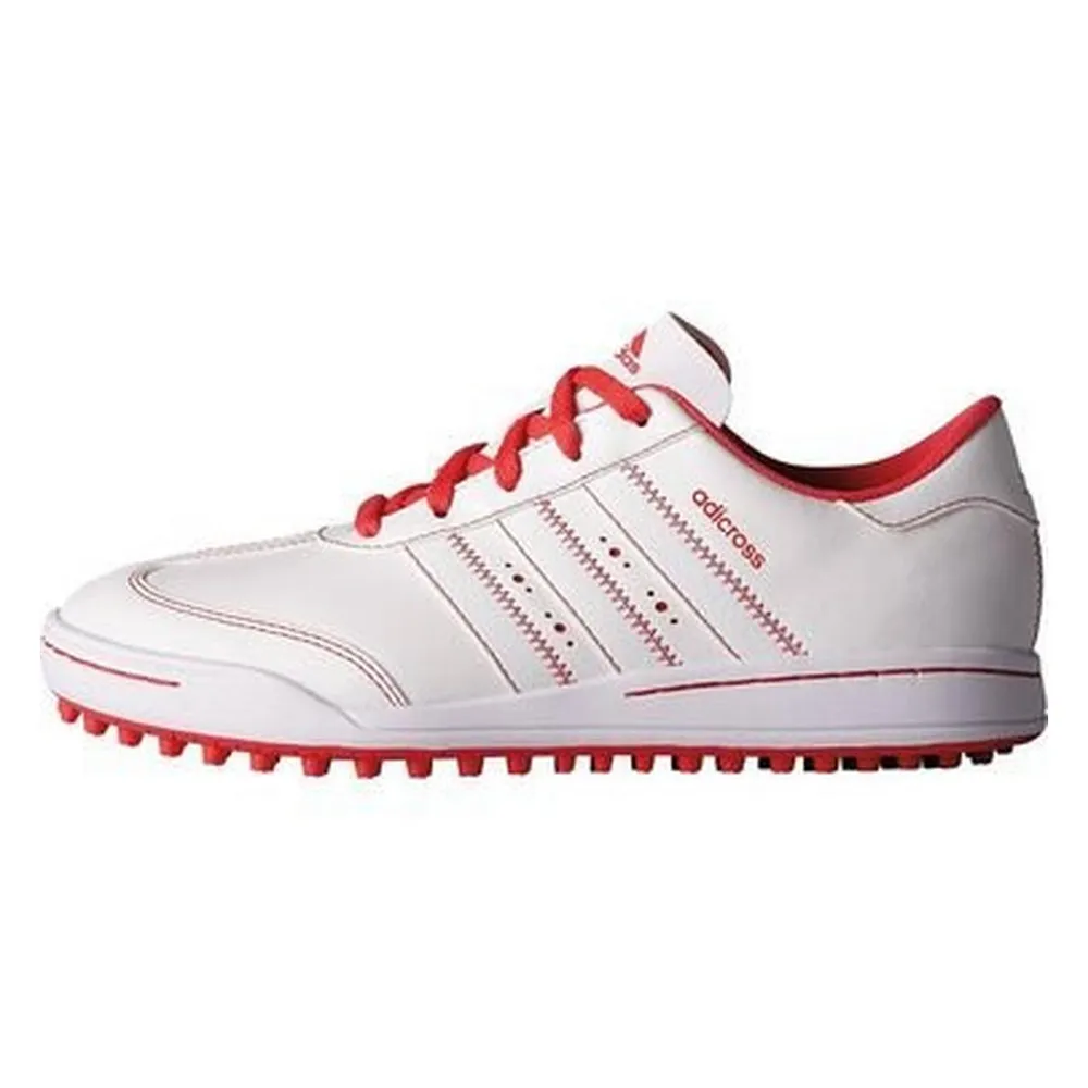 Juniors Adicross V Spikeless Golf Shoe - White/Pink