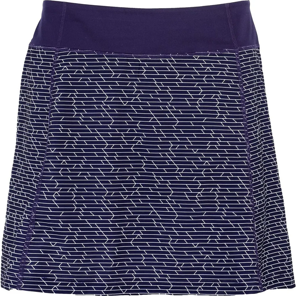 Women's Printed Knit Woven Fashion Skort