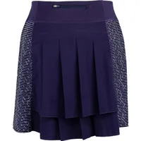 Women's Printed Knit Woven Fashion Skort