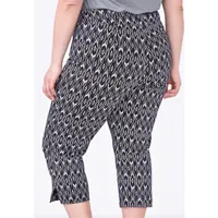 Women's Printed Stretch Twill Capri