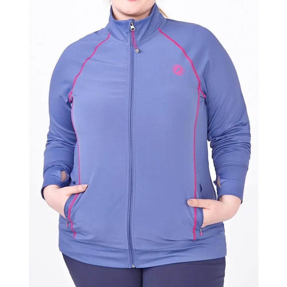 Women's Full Zip Long Sleeve Top