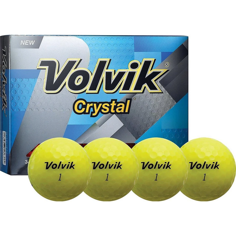 Crystal Golf Balls - Yellow