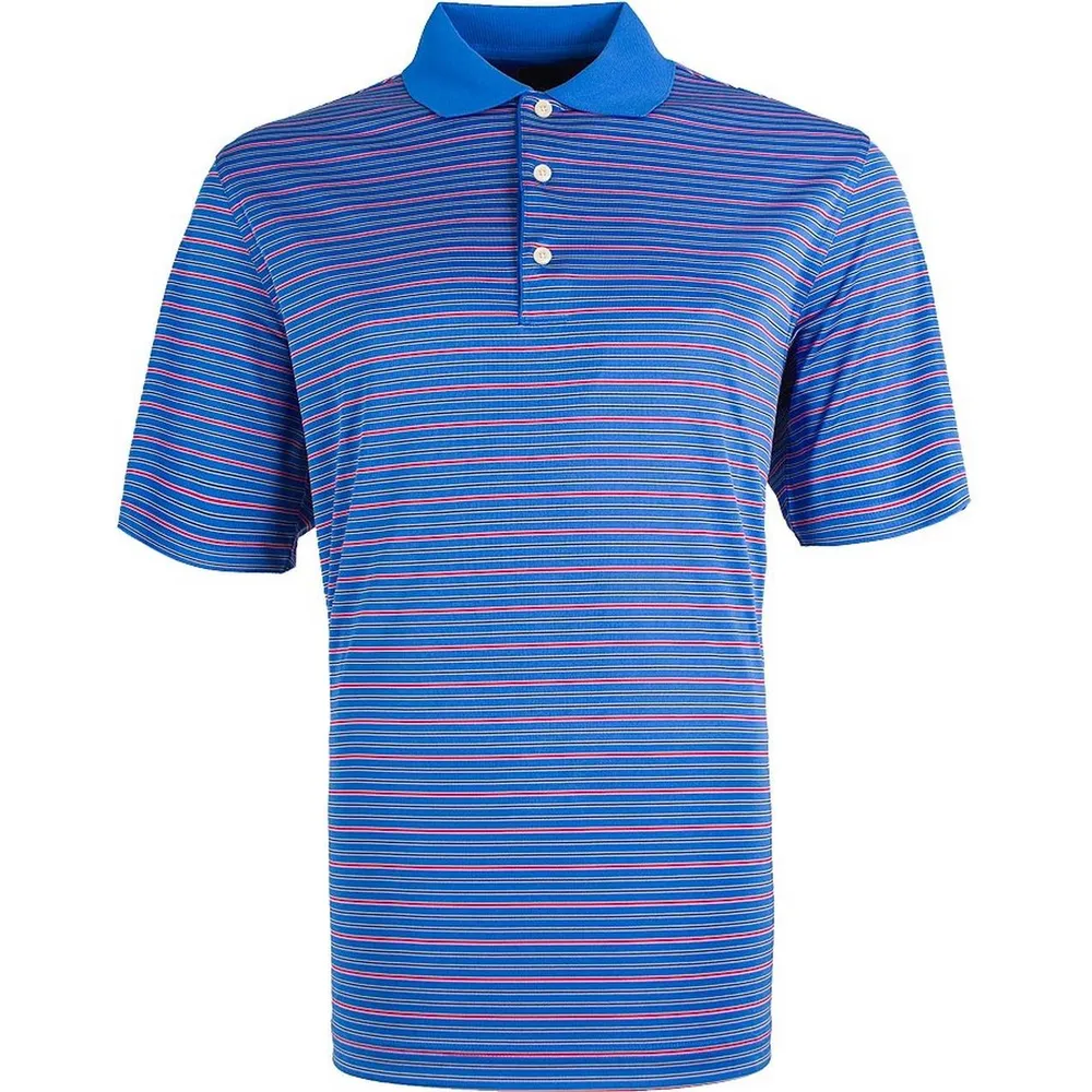 Men's Protek Microlux Stripe ShorT Sleeve Polo