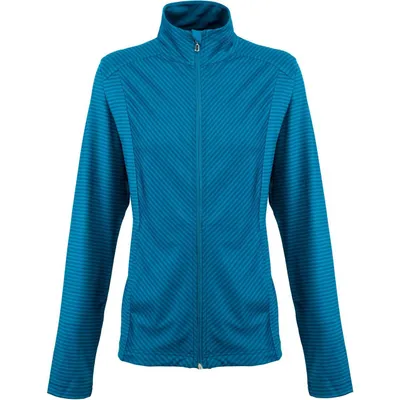 Women's Tonal Stripe Full Zip Mock