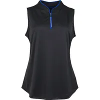 Women's Funnel Neck Sleeveless Polo