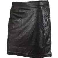 Women's Distressed Faux Leather Skort