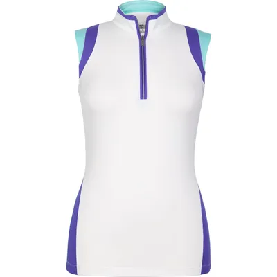 Womens Rori Colourblock Sleeveless Mock