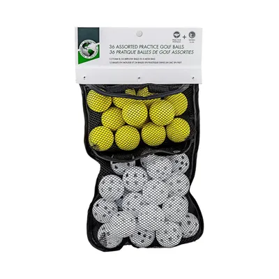 36 Assorted Practice Golf Balls