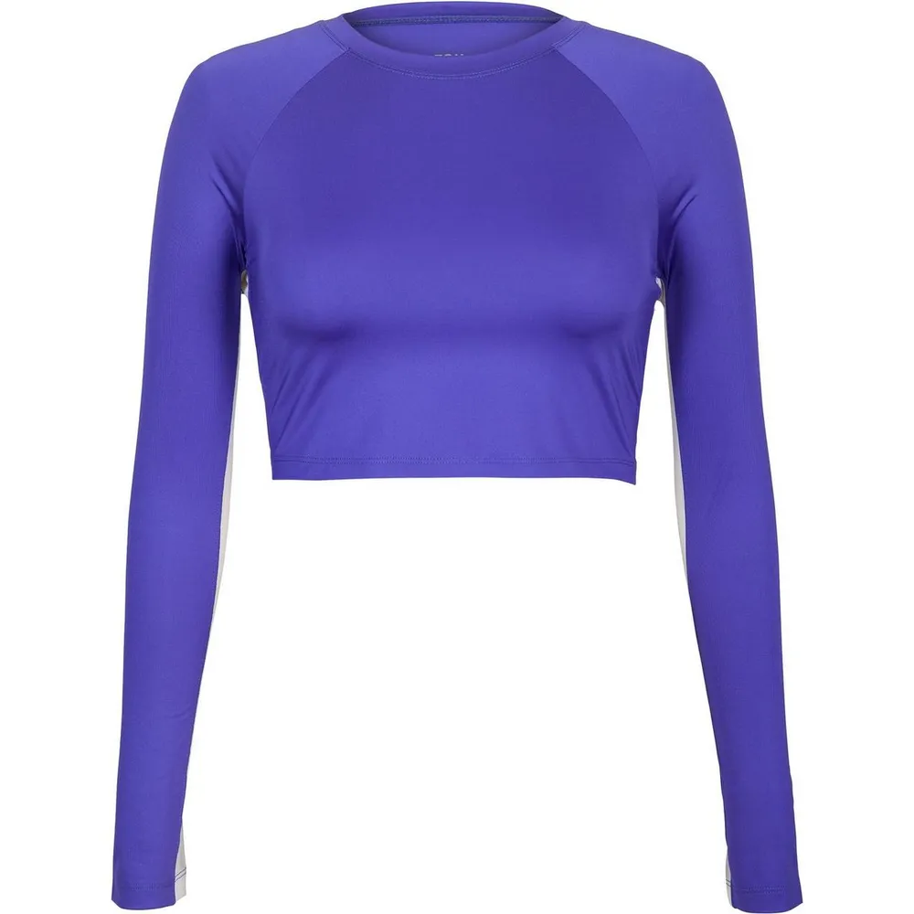 Womens Sasha Crop Top With Mesh Inserts