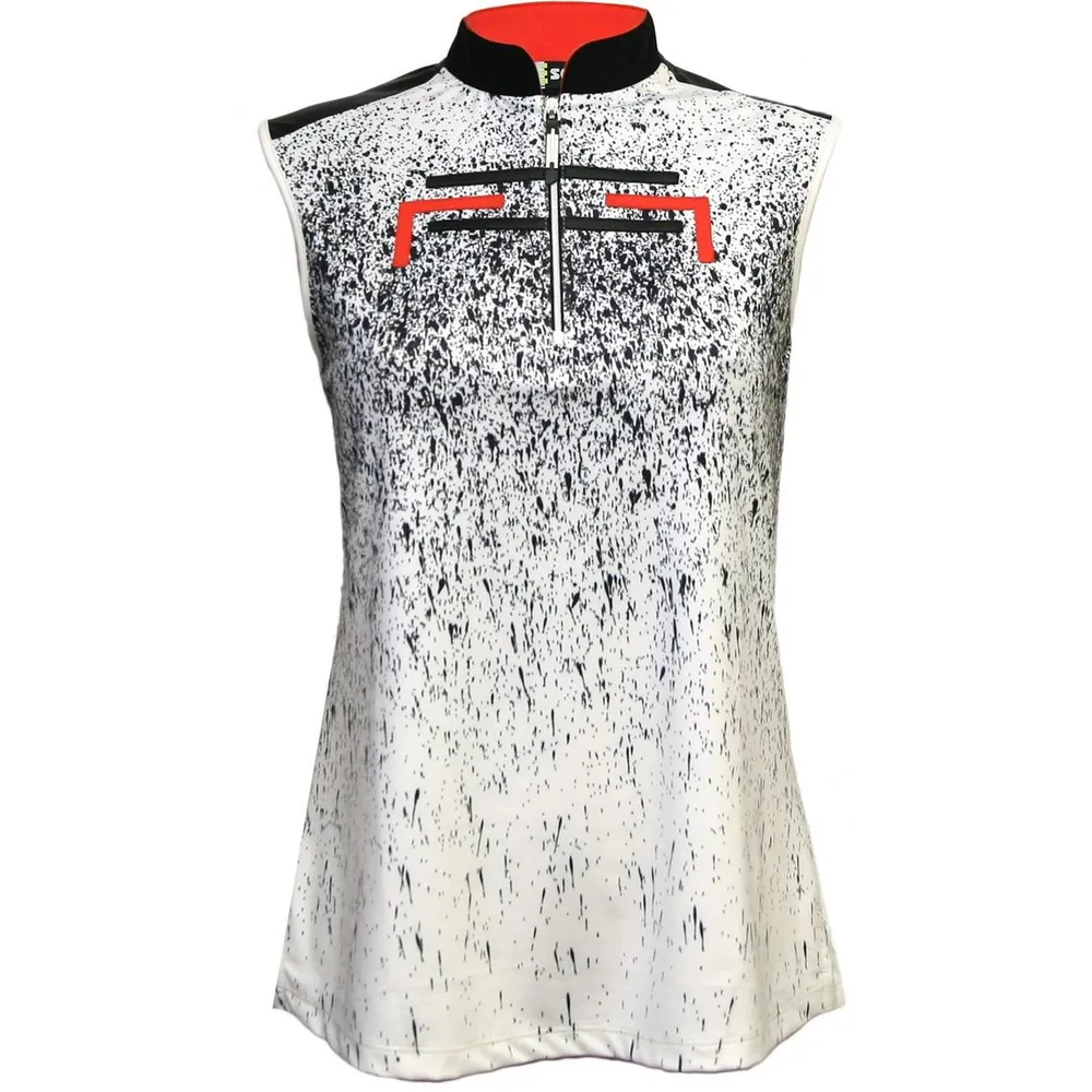 Women's Splatter Print Sleeveless Top