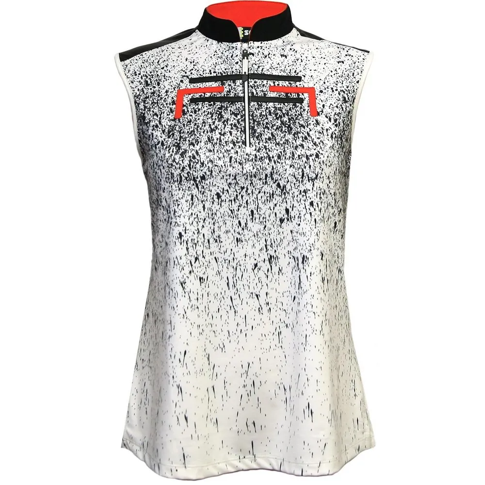 Women's Splatter Print Sleeveless Top