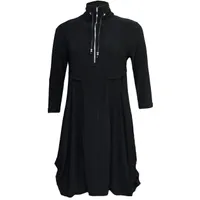 Women's Draped Pocket Elbow Sleeve Dress