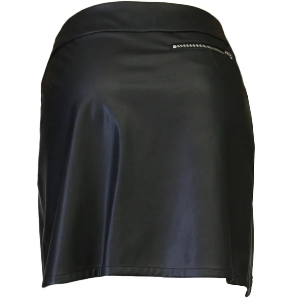 Women's Faux Leather Skirt