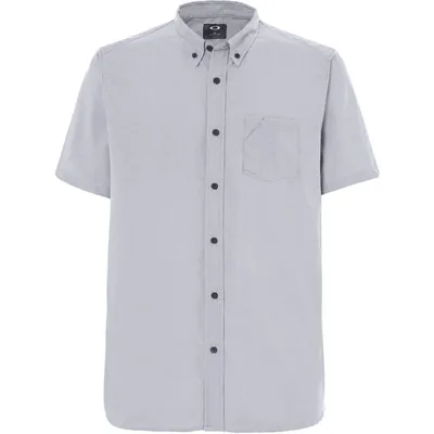 Men's Solid Woven Short Sleeve Polo