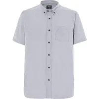 Men's Solid Woven Short Sleeve Polo