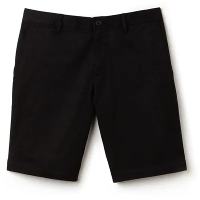 Men's Gabardine Slim Fit Berumda Shorts