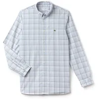 Men's Slim Fit Giant Check Cotton Poplin Long Sleeve Shirt