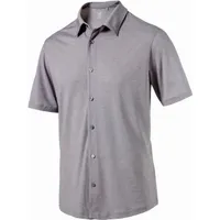 Men's Knit Button Up Short Sleeve Shirt