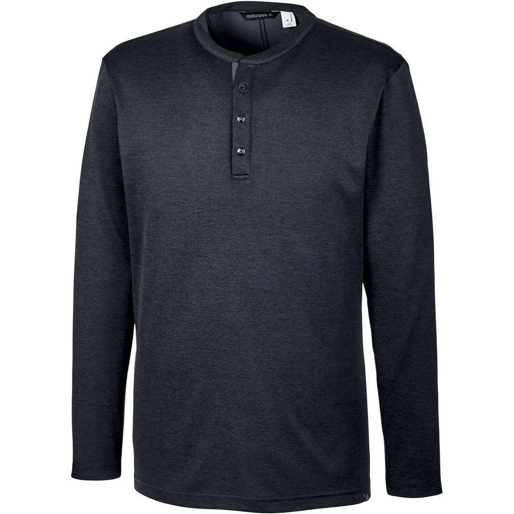 Men's Adicross No Show Range Henley Long Sleeve Polo