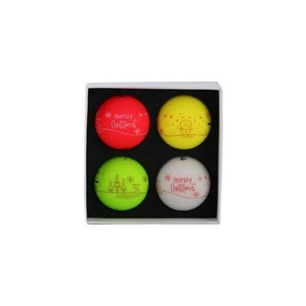 Vivid Holiday Golf Balls - 4 Pack