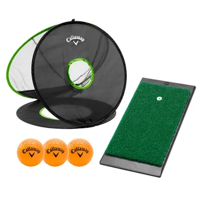 Short Game Set Chipping Net, Launch Mat, 3 HX Balls