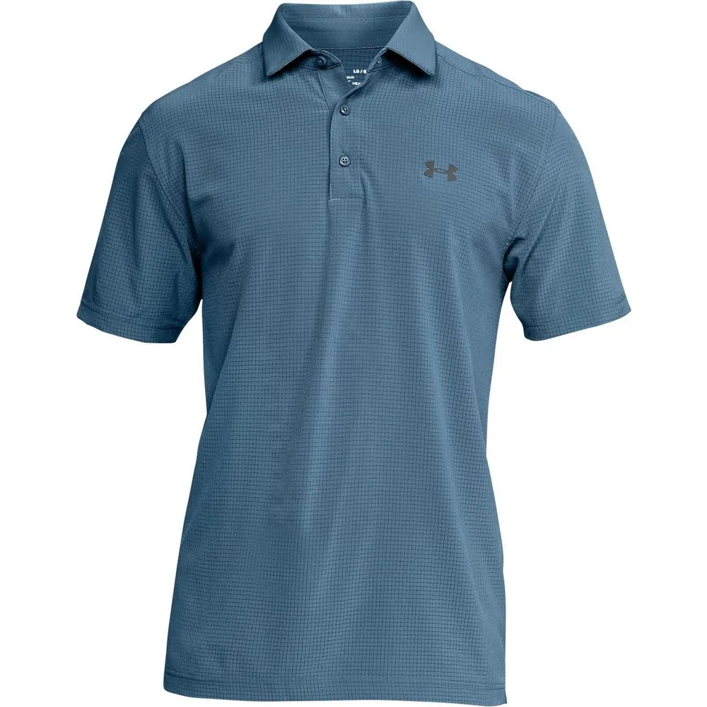 Men's Playoff Vented Woven Short Sleeve Polo