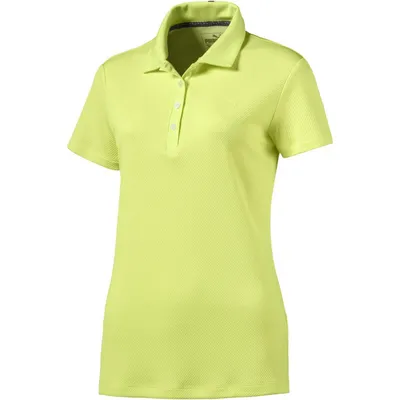 Women's Short Sleeve Jacquard Polo