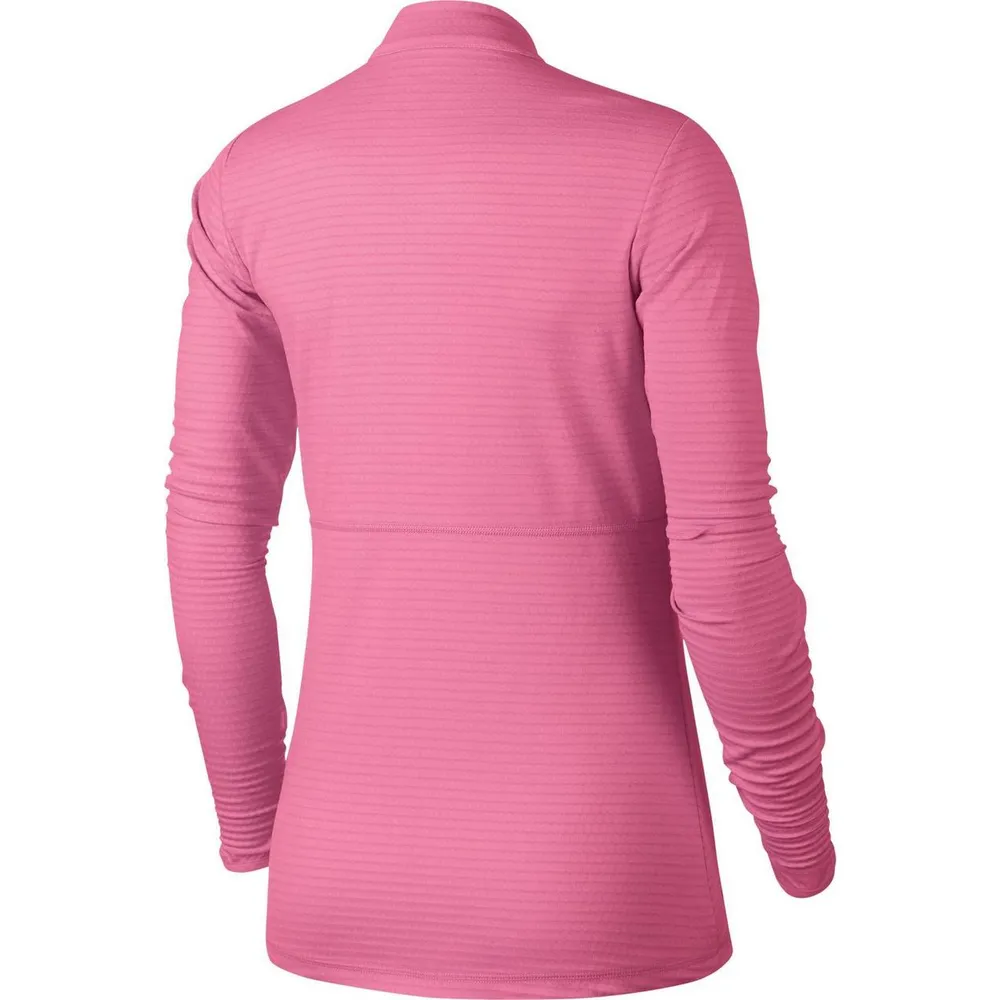 Womens Dri-Fit Full Zip Layering Long Sleeve Top