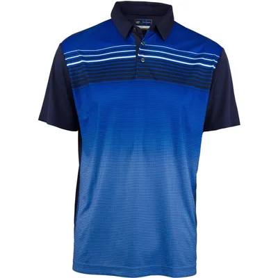 Men's Front Ombre Print Short Sleeve Polo