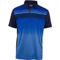 Men's Front Ombre Print Short Sleeve Polo