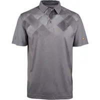 Men's Space Dye Argyle Short Sleeve Polo