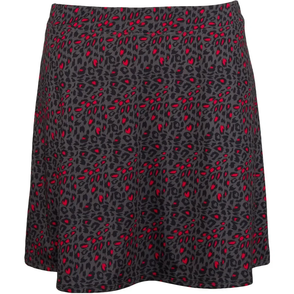 Women's Animal Print Swing Knit Skort